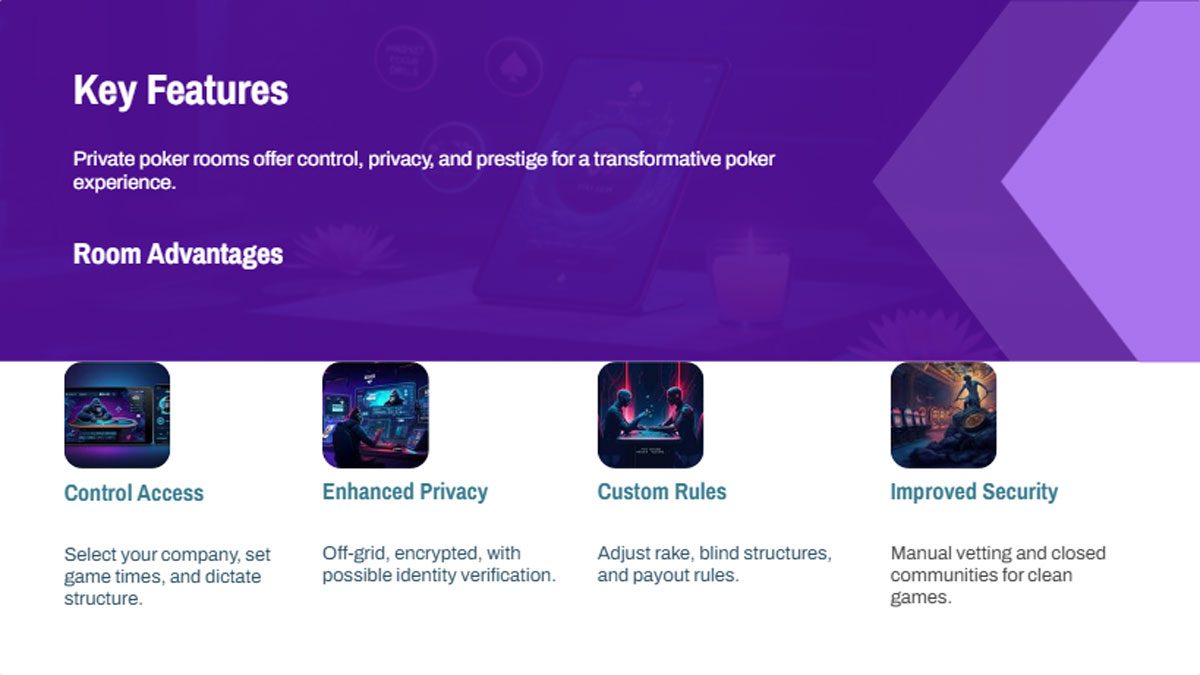 Play in Poker Private Rooms for Exclusive High-Stakes Action