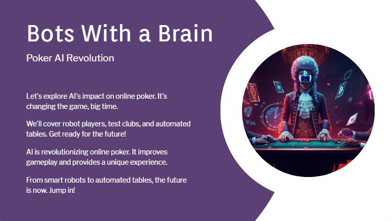 Bots with a Brain: Robot AI Players, Test Clubs, and Automated Tables