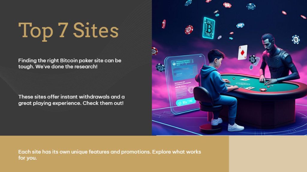 Top 7 Bitcoin Poker Sites with Instant Withdrawals