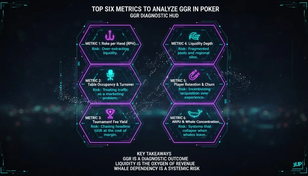Top Six Metrics To Analyze GGR in Poker