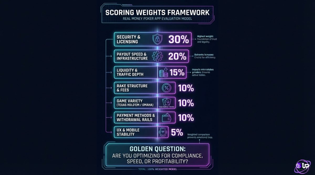 Scoring weights framework