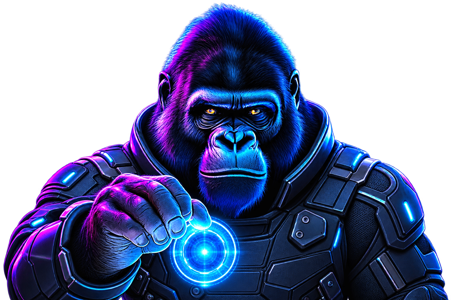 Armored 3UP Gaming mascot holding a glowing energy core, representing the Poker API engine